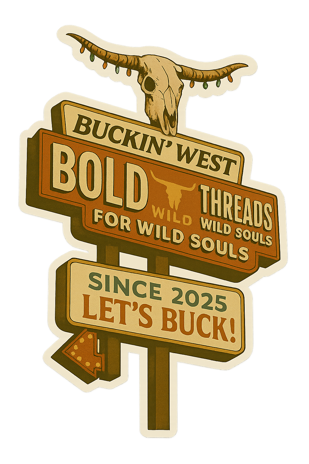 “Let’s Buck” Sticker